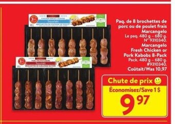 Walmart Marcangelo fresh chicken offer
