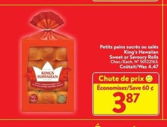 Walmart King's Hawaiian sweet rolls offer