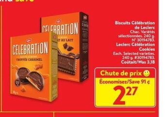 Walmart Leclerc celebration Cookies offer