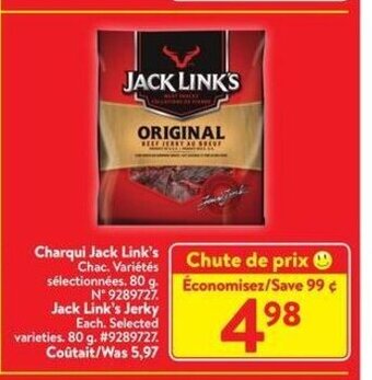 Walmart Jack link's jerky offer