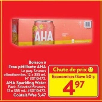 Walmart Aha sparkling water offer