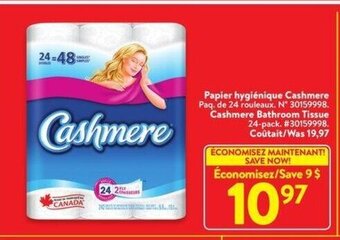 Walmart Cashmere bathroom tissue 24-pack offer
