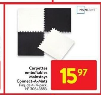 Walmart MAINSTAYS connect a mats offer