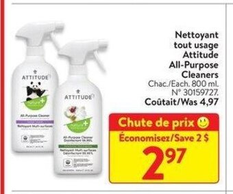 Walmart Nettoyant tout usage Attitude offer
