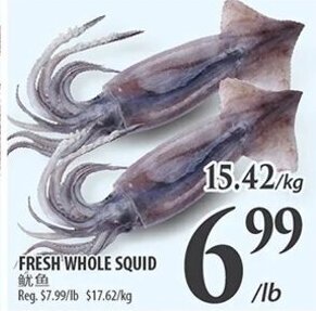 Al Premium Food Mart FRESH WHOLE SQUID offer