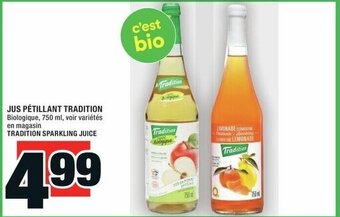 Super C JUS PÉTILLANT TRADITION Biologique, 750 ml, offer