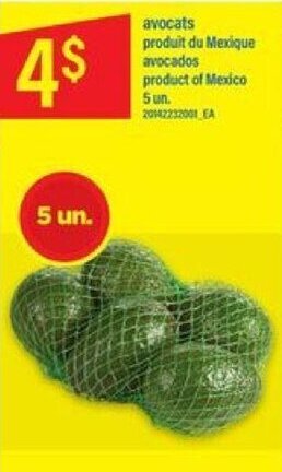 Maxi Avocados 5 un. offer