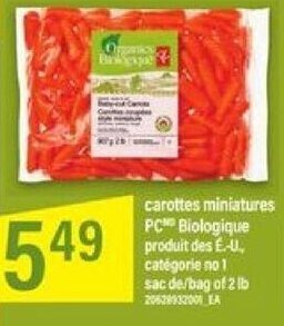 Maxi carottes miniatures PC Biologique 2 lb offer