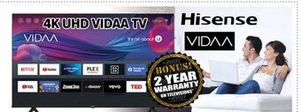 2001 Audio Video Hisense 50 4k led smart vidaa tv offer