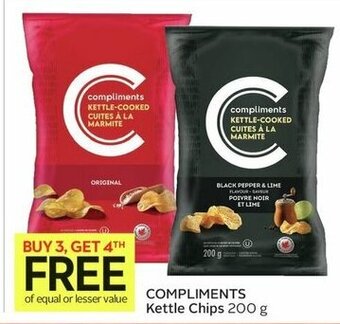 IGA COMPLIMENTS Kettle Chips 200 g offer
