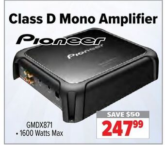 2001 Audio Video Pioneer class d mono amplifier offer