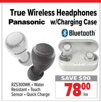2001 Audio Video Panasonic true wireless headphones w/charging case offer