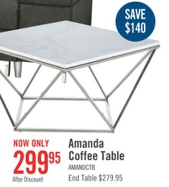 The Brick Amanda coffee table offer