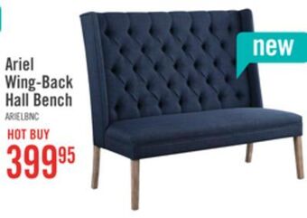 The Brick Ariel wing-back hall bench offer