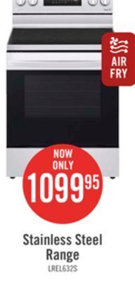 The Brick Lg 6.3 cu. ft. smart convection electric range with air fry - lrel6323s offer