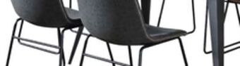 The Brick Amos 7-piece dining package with tess chairs - grey offer