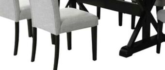 The Brick Verona 7-piece dining package with trestle dining table offer