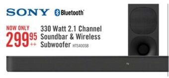 The Brick Sony 2.1-channel 330 w soundbar with wireless subwoofer - 4a1356 offer