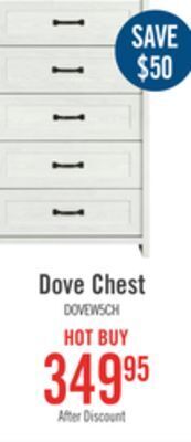 The Brick Dove chest offer