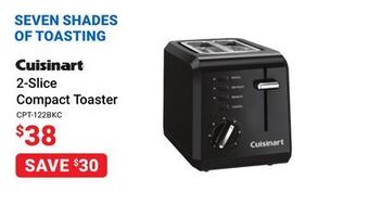 Visions Electronics Cuisinart 2-slice compact toaster offer