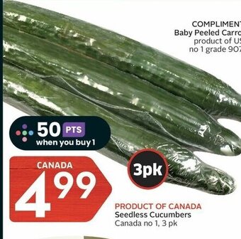 IGA Seedless Cucumbers offer