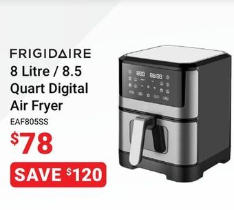 Visions Electronics Frigidaire 8 litre / 8.5 quart digital air fryer offer