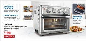 Visions Electronics Cuisinart premium full-size toaster oven with built-in air fryer offer