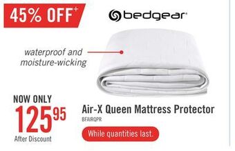 The Brick Bedgear air-x queen mattress protector offer