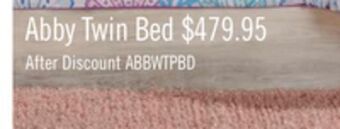 The Brick Abby twin panel bed offer