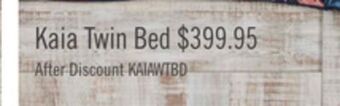The Brick Kaia twin bed offer