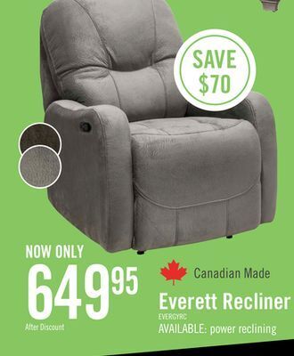 The Brick Everett recliner - grey offer