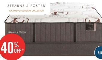 The Brick Stearns & foster founders collection ashton gate queen mattress offer