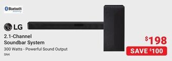 Visions Electronics Lg sn4 2.1-channel soundbar system offer