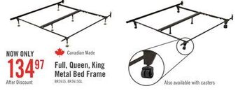 The Brick Deluxe full/queen/king bed frame offer