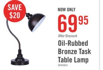 The Brick Oil-rubbed bronze desk/task lamp offer