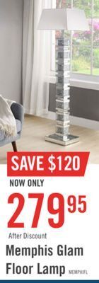 The Brick Memphis floor lamp offer