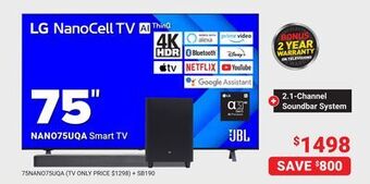Visions Electronics Lg nano75uqa smart tv 75 offer