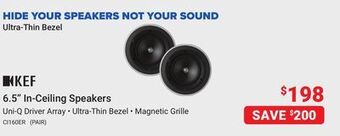 Visions Electronics Kef 6.5 in-ceiling speakers offer
