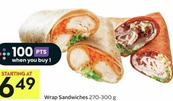 IGA Wrap Sandwiches 270-300 g offer
