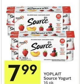 IGA YOPLAIT Source Yogurt 16 pk offer