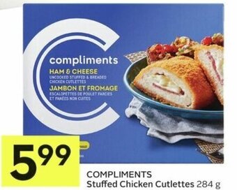 IGA COMPLIMENTS Stuffed Chicken Cutlettes 284 g offer
