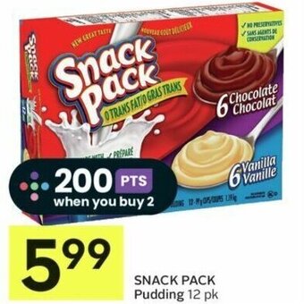 IGA SNACK PACK Pudding 12 pk offer