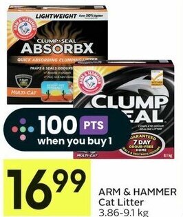 IGA ARM & HAMMER Cat Litter 3.86-9.1 kg offer