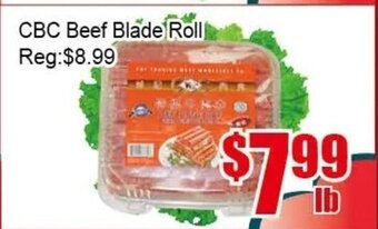 New Pacific Supermarket CBC Beef Blade Roll offer