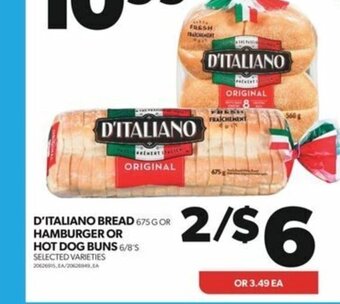 Real Canadian Superstore D'ITALIANO BREAD 675 G offer