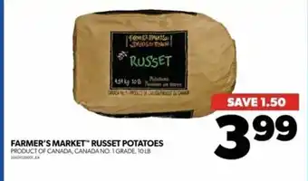 Real Canadian Superstore FARMER'S MARKET RUSSET POTATOES 10LB offer