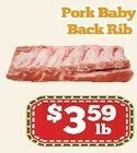 Nations Fresh Foods Pork Baby Back Rib offer