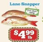 Nations Fresh Foods Lane Snapper offer