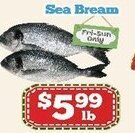Nations Fresh Foods Sea Bream offer