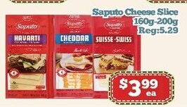 Nations Fresh Foods Saputo Cheese Slice Sapato 160g-200g offer